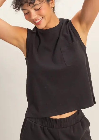 Pocket Cotton Tank (5 Colors)