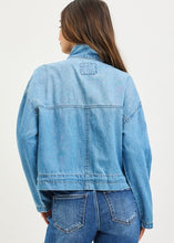Load image into Gallery viewer, Amara Cargo Pocket Denim Jacket
