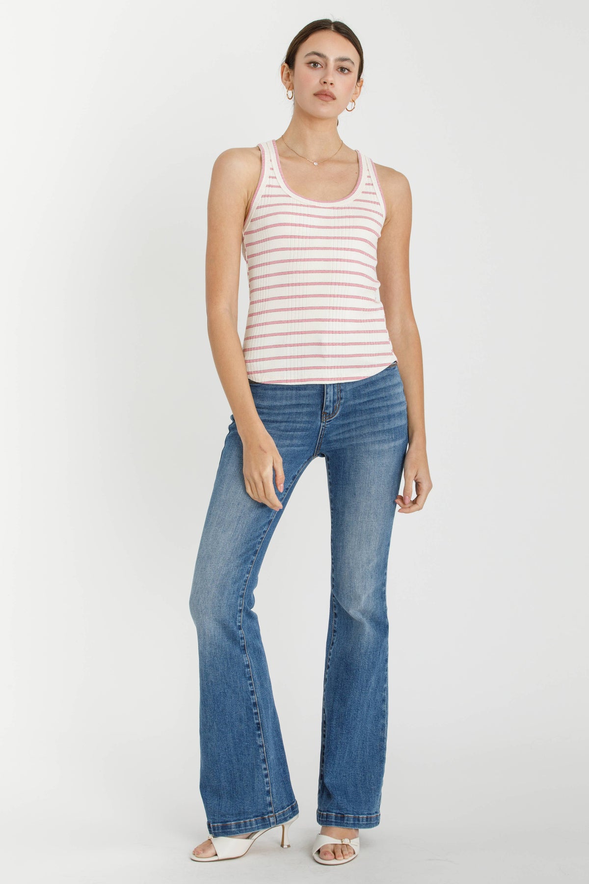 Striped Ribbed Tank Top