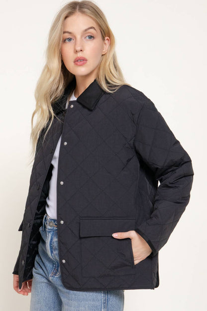 The Willa Quilted Barn Coat (2 Colors)
