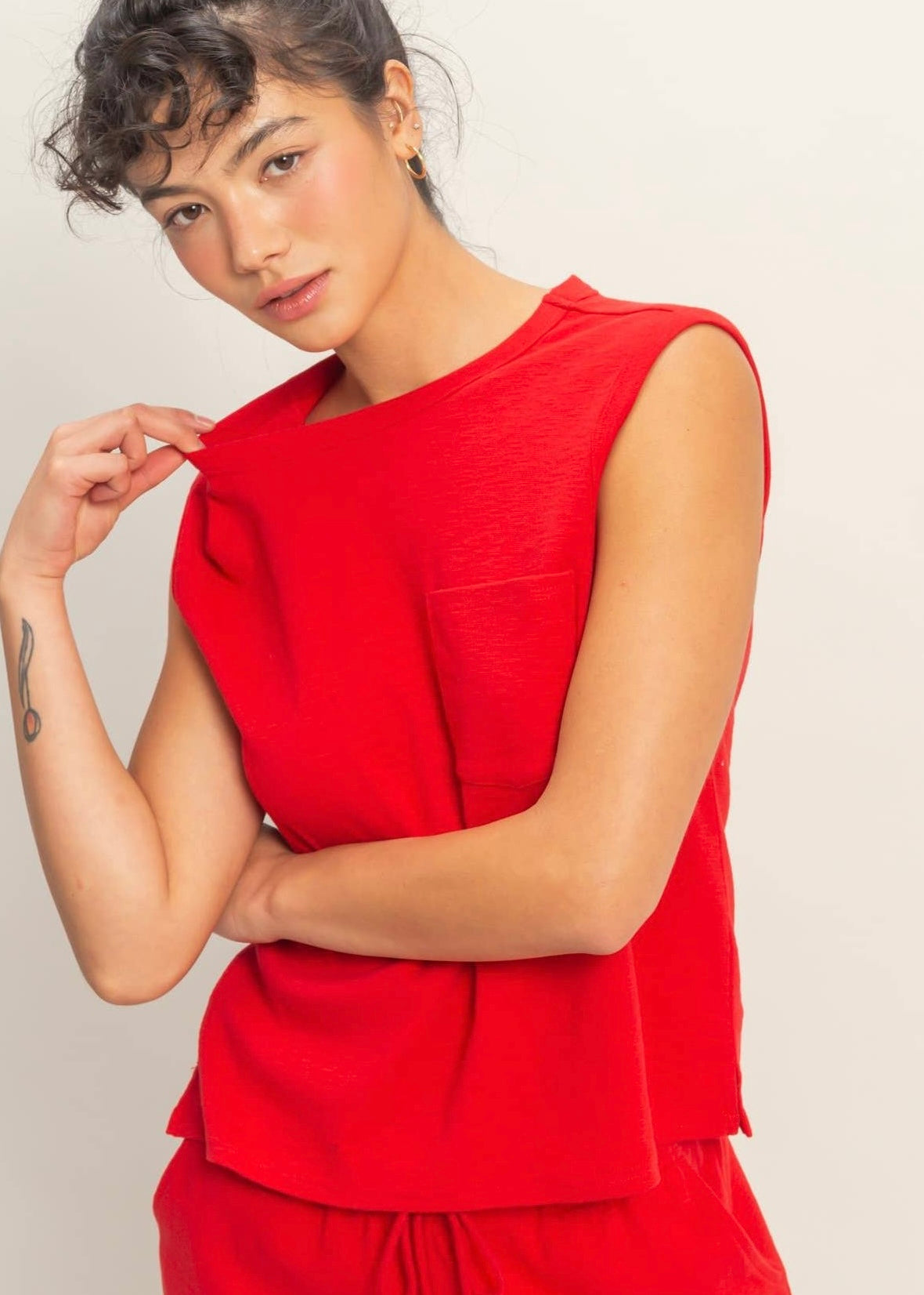 Pocket Cotton Tank (5 Colors)