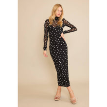 Load image into Gallery viewer, The Polka Dot Mesh Maxi Dress
