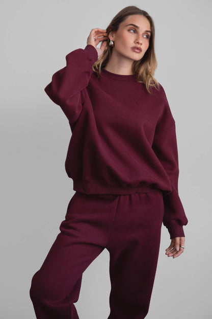 The Lounge Plush Fleece Crew Neck Sweatshirt (2 Colors)