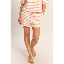 Load image into Gallery viewer, Terry Cloth Stripe Drawstring Short
