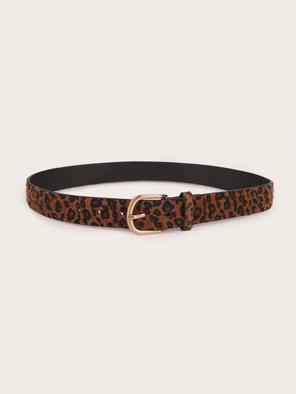 Leopard Print Belt