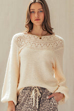 Load image into Gallery viewer, Nora Lace Yoke Sweater
