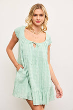Load image into Gallery viewer, Lily SCOOP NECK SMOCKED CAP SLEEVE TIERED DRESS (2 Colors)
