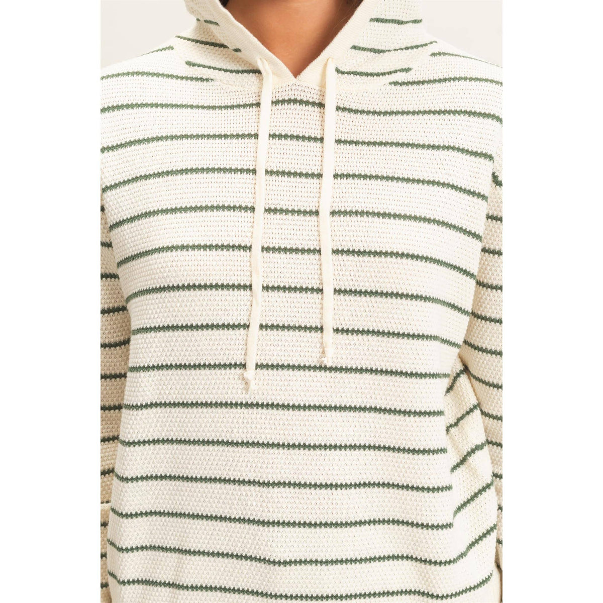 The Collins Stripe Hoodie Sweater
