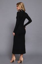 Load image into Gallery viewer, The Sofia Turtleneck Rib Maxi Dress
