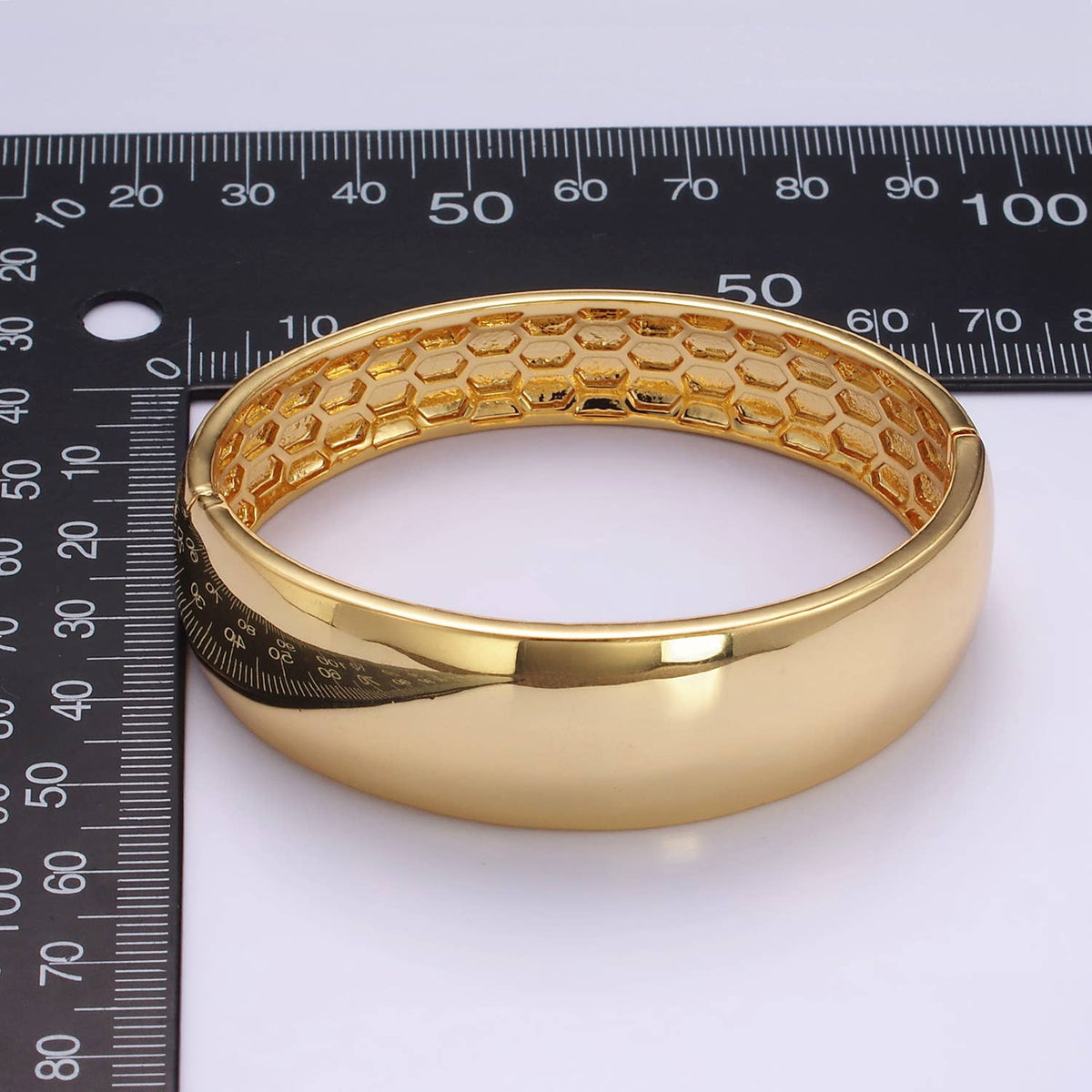 24k Gold Filled Minimalist Cuff Bangle Bracelet