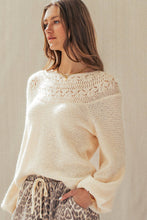 Load image into Gallery viewer, Nora Lace Yoke Sweater
