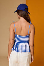 Load image into Gallery viewer, Striped Peplum Top
