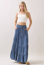 Load image into Gallery viewer, Josie Tencel Tiered Maxi Skirt
