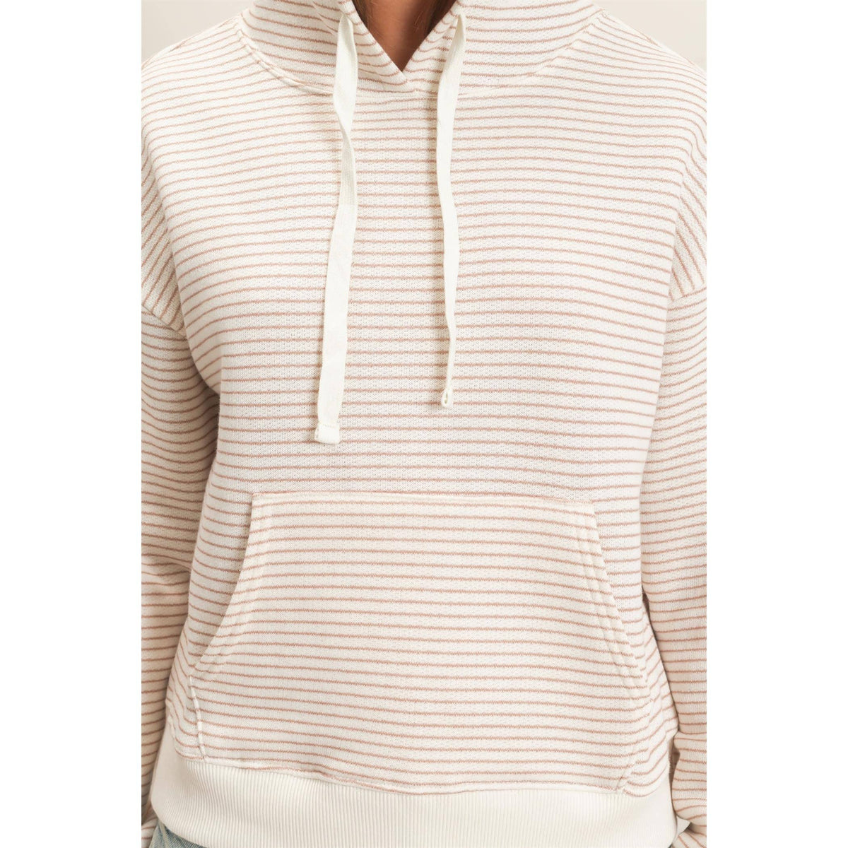 Striped French Terry Hoodie