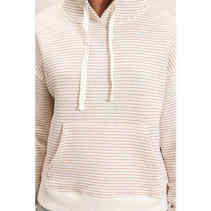 Striped French Terry Hoodie