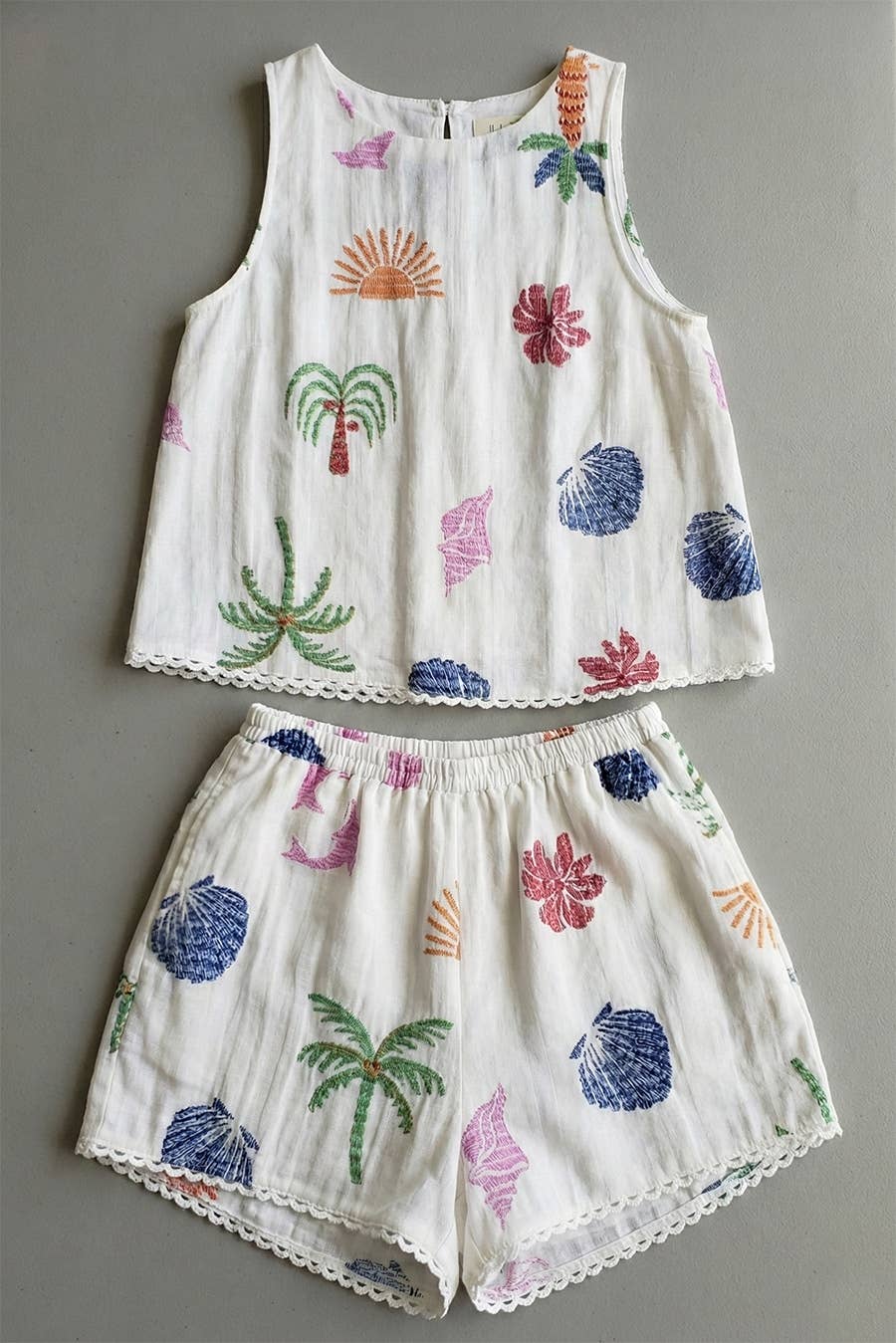 Beachside Gauze Short Set