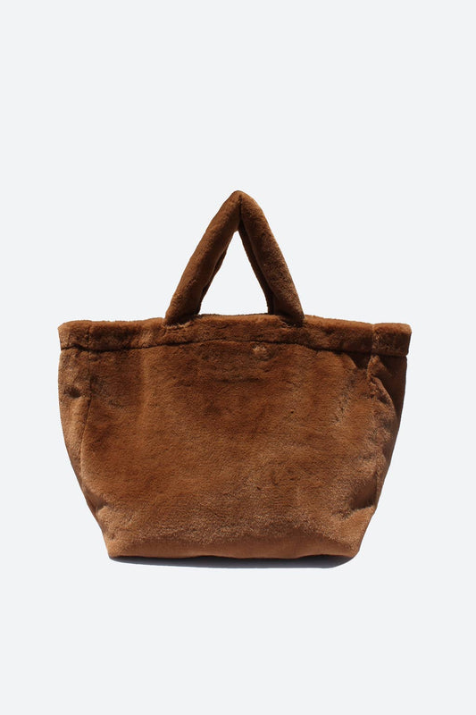 Jade Faux Fur Tote