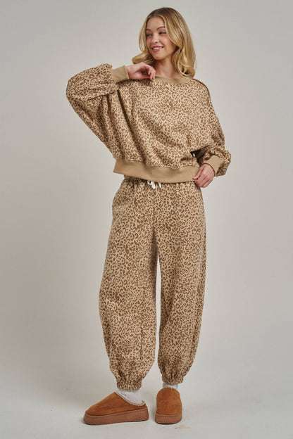 Wild Side Leopard Joggers