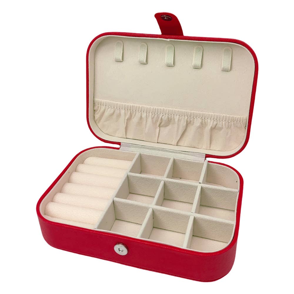 Faux Leather Portable Jewelry Box (3 Colors)