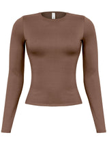 Load image into Gallery viewer, Sophie Long Sleeve Round Neck Basic Long Sleeve (2 Colors)
