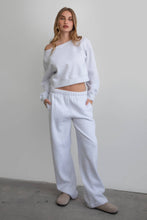 Load image into Gallery viewer, Lia Essential Lounge Fleece Wide Leg Sweat Pant
