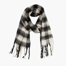 Load image into Gallery viewer, Plaid Tassel Scarf
