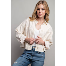 Load image into Gallery viewer, Linen Crop Jacket
