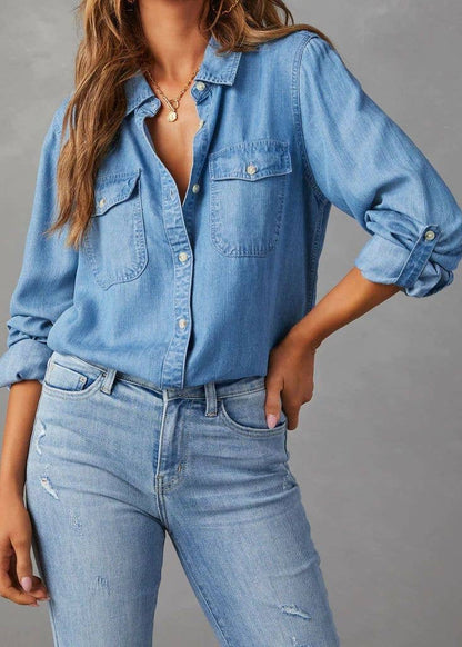 The Soft Denim Button Down Shirt
