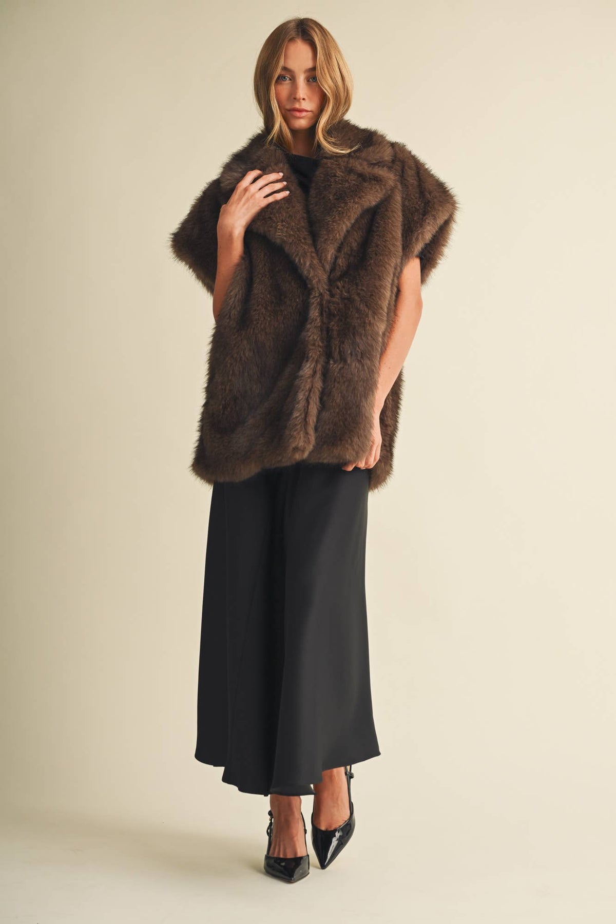 The Lux Faux Fur Vest