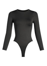 Load image into Gallery viewer, Smooth Crewneck Long Sleeve Bodysuit (2 Colors)
