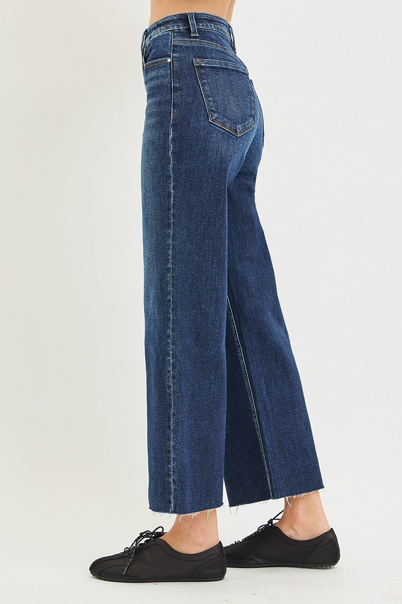 The Lisa High Rise Cropped Wide Leg Jeanh