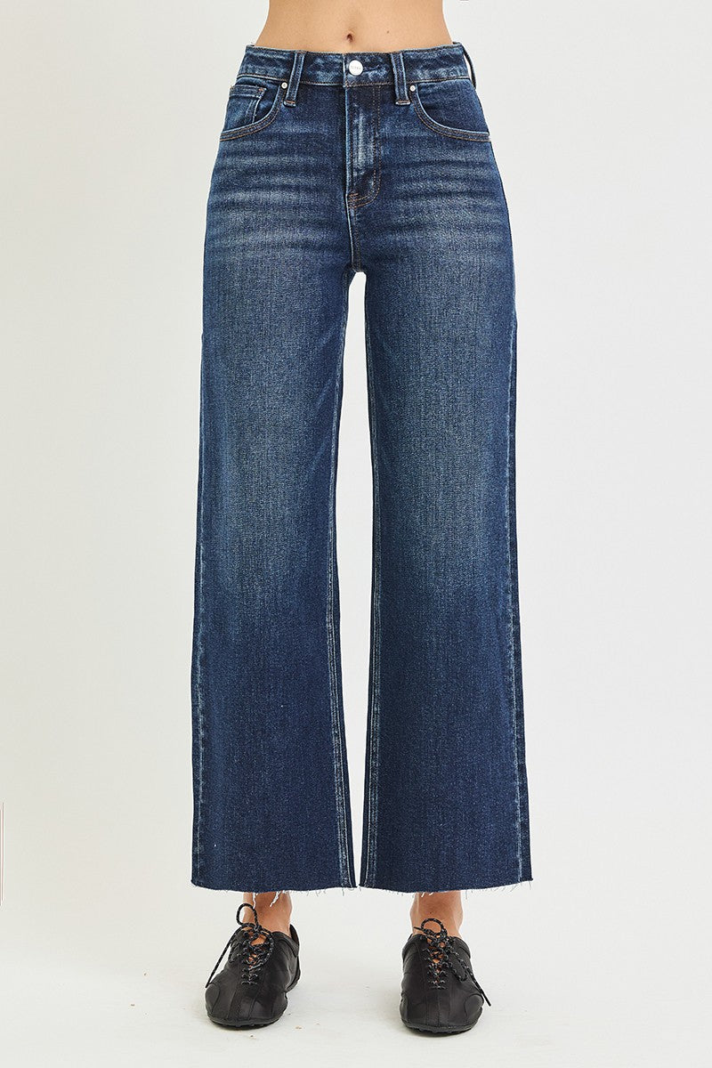 The Lisa High Rise Cropped Wide Leg Jeanh