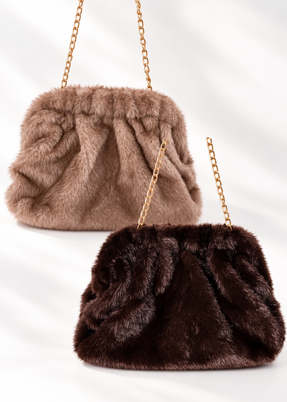 Chic Faux Fur Crossbody Bag (2 Colors)