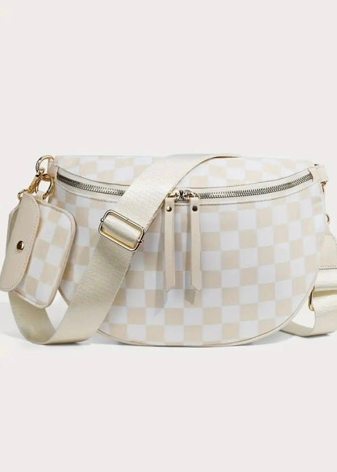 Boardwalk Checkered Crossbody Bag