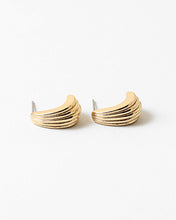 Load image into Gallery viewer, Luxe Ribbed Hoops

