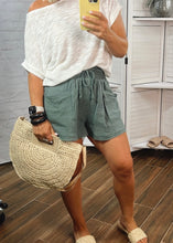 Load image into Gallery viewer, Gauze Waist Drawstring Shorts
