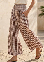 Load image into Gallery viewer, The Georgia Gingham Wide Leg Pant
