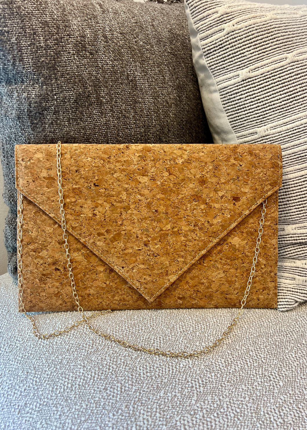 Cork Envelope Clutch 40 Oak Boutique