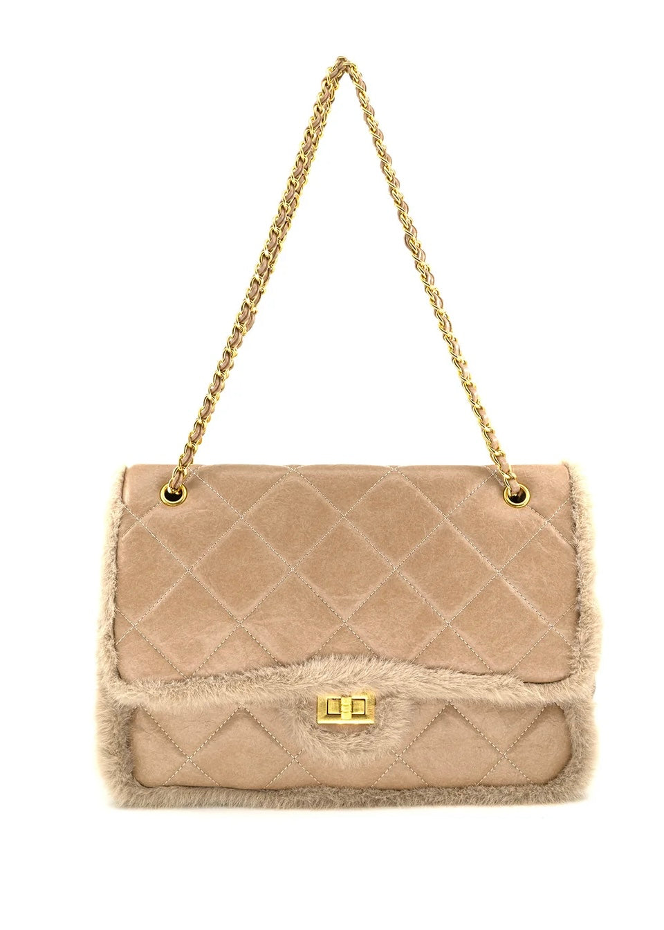 Fur Trim Bag (2 Colors)