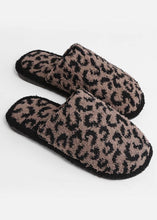 Load image into Gallery viewer, Leopard Print Fuzzy Slippers (3 Colors)
