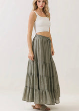 Load image into Gallery viewer, Coconut Tiered Maxi Skirt
