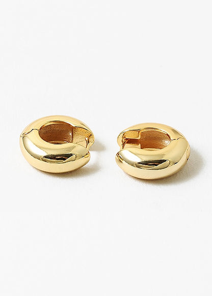 Gold Dipped Huggie Earring