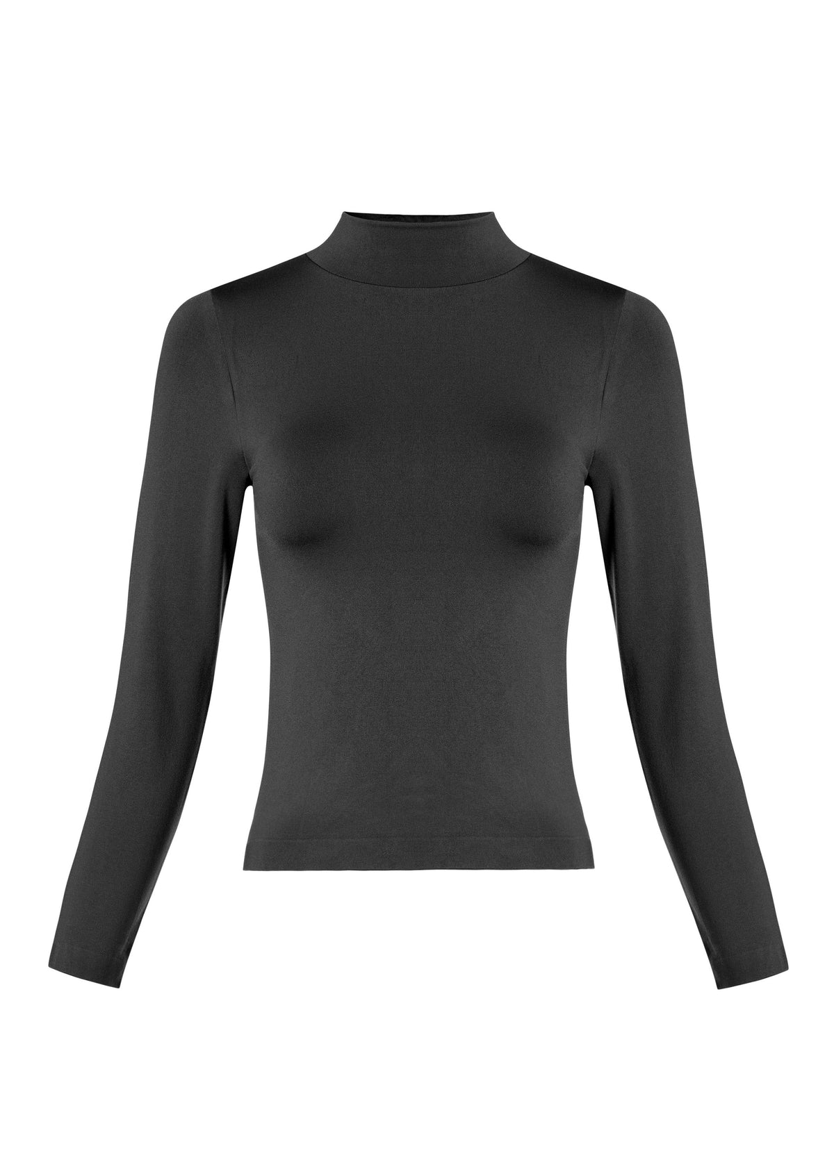 Smooth Mock Neck Long Sleeve (2 Colors)