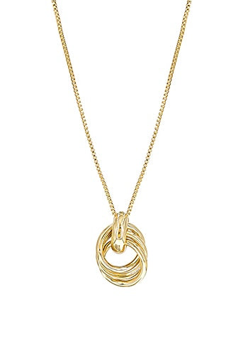 Geometric Knot Pendant Necklace