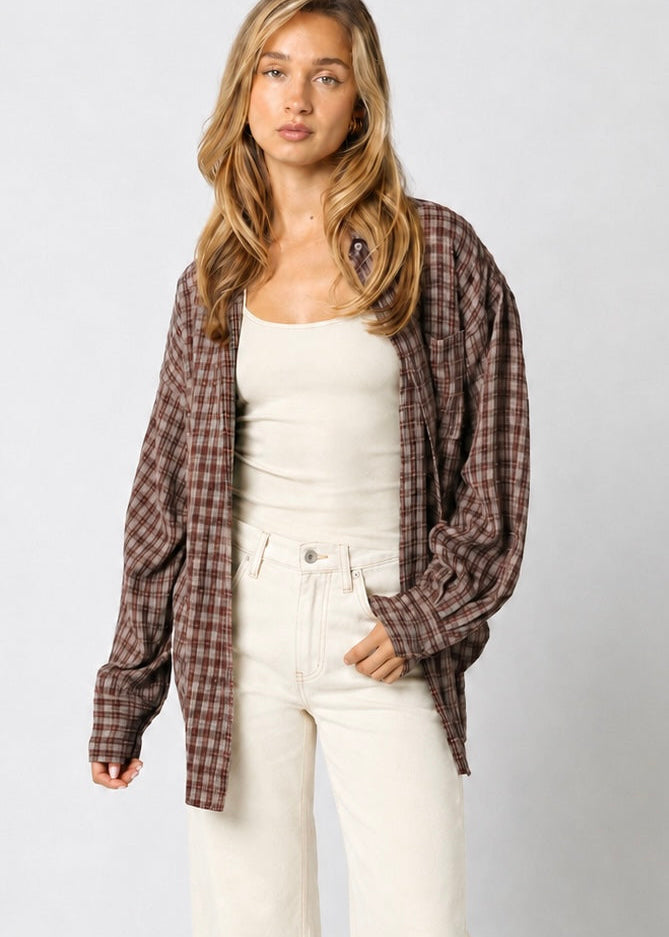 Mia Relaxed Gingham Shirt