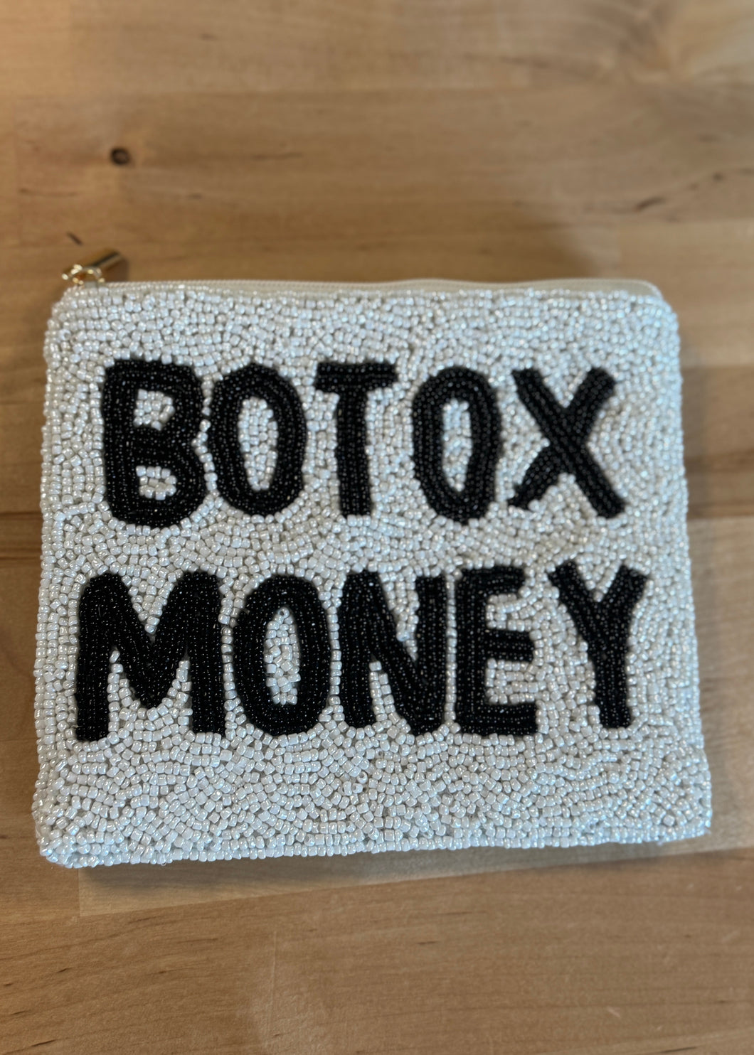 Botox Money Beaded Coin Purse