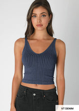 Load image into Gallery viewer, The Daphne Wide Rib V-Neck
