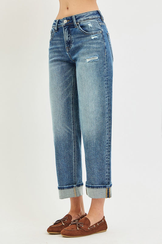 The Drew Mid Rise Slouchy Boyfriend Jean