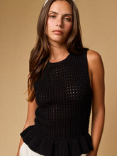 Load image into Gallery viewer, Ciara Knit Peplum Top (2 Colors)
