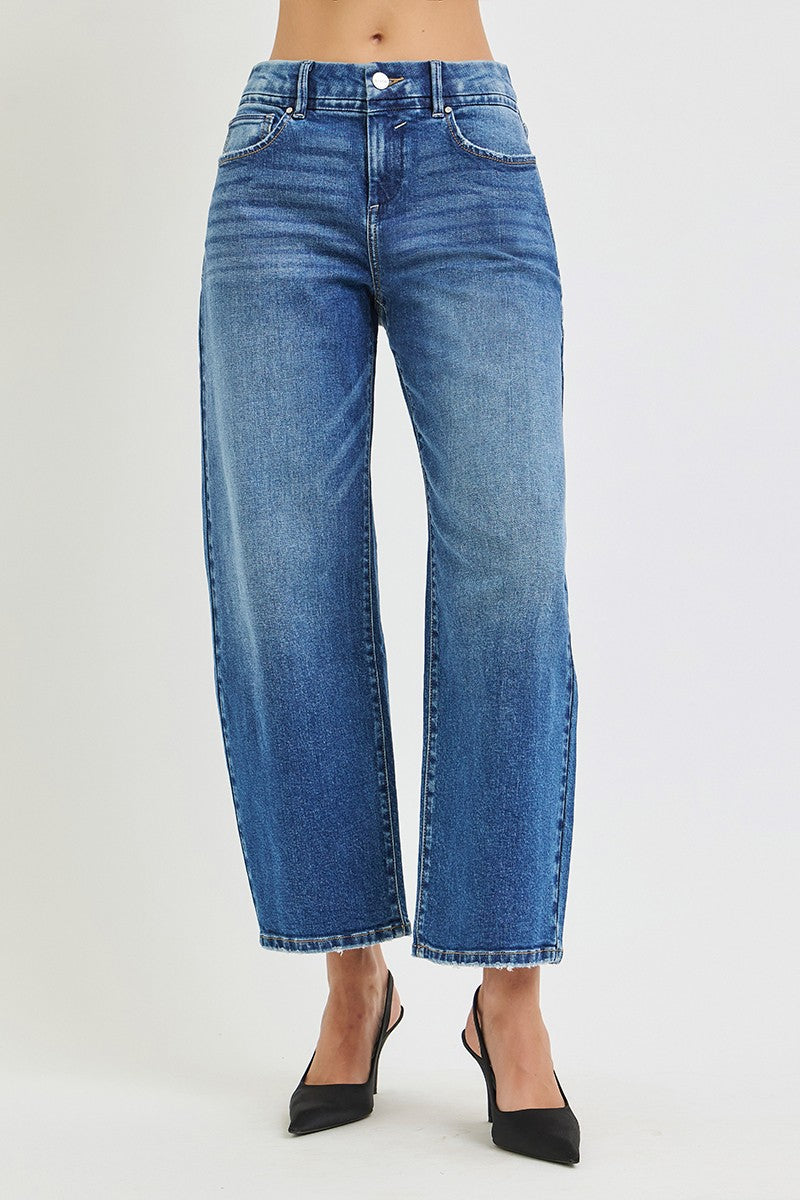 The Alexia Slouchy Crop Barrel Jean